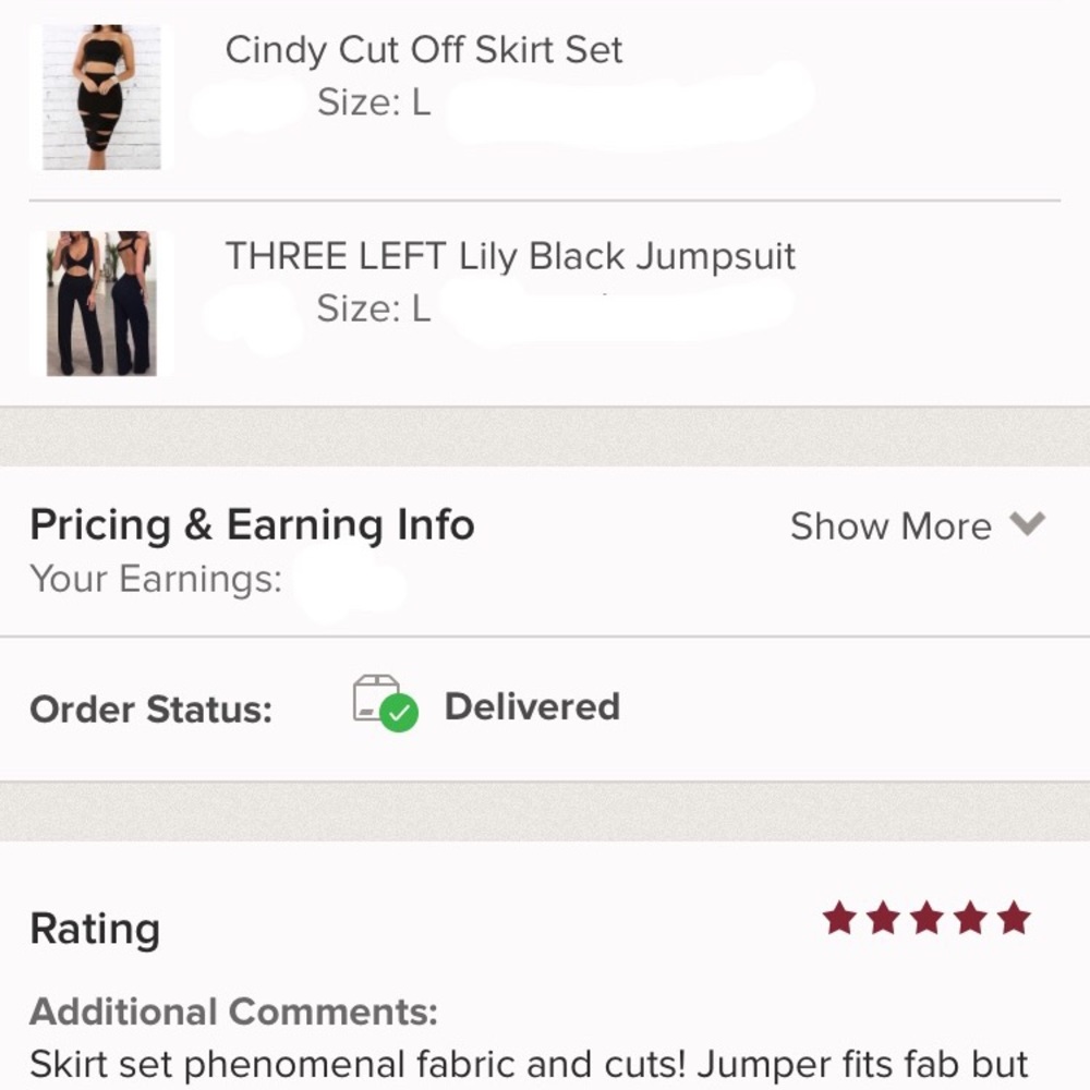 Cindy Cut Off Skirt Set - Picture 6 of 7
